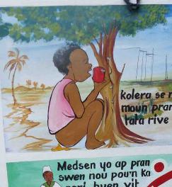 Creating awareness of cholera in Haiti