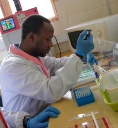 Epicentre laboratory in Mbabane, Uganda