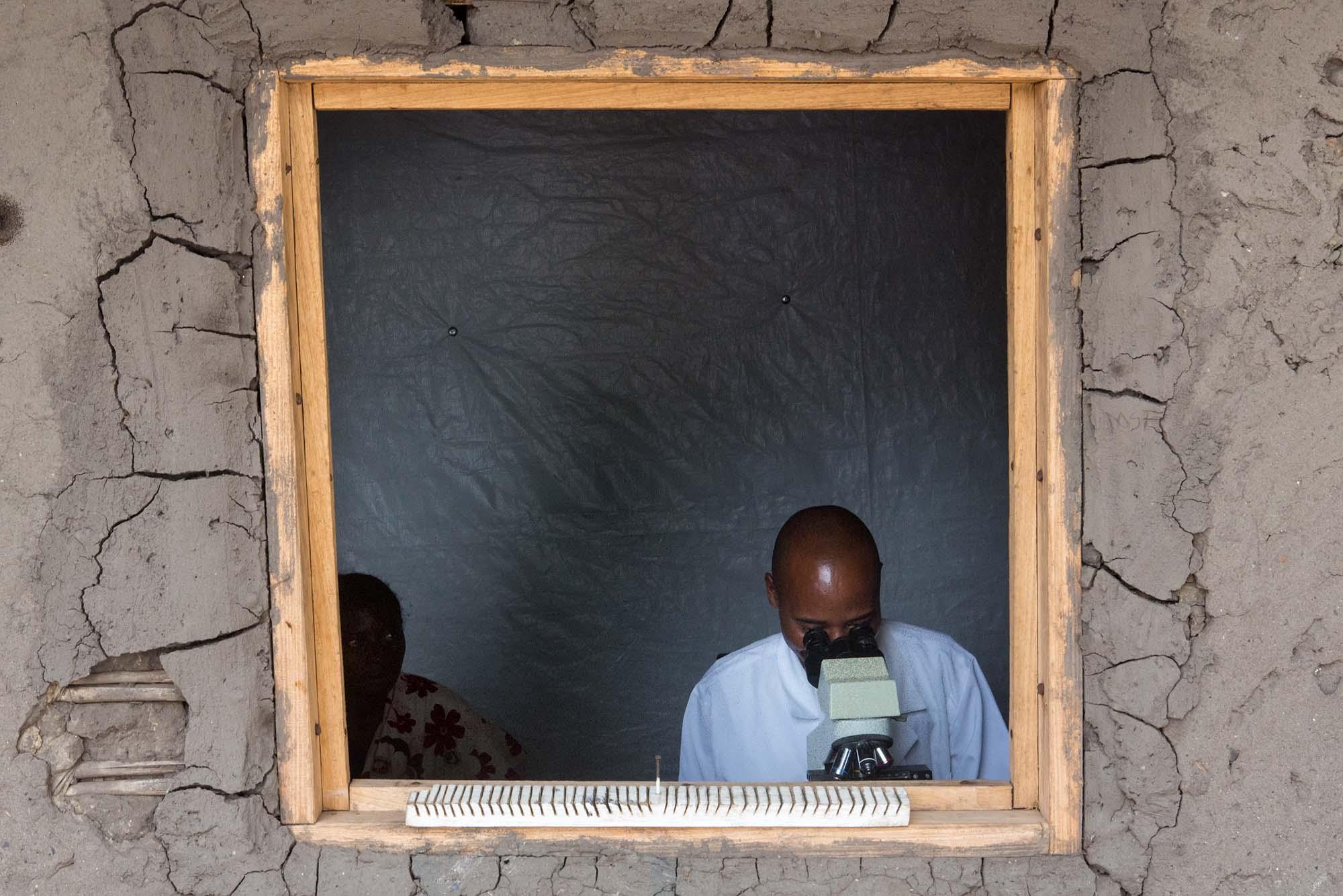 A field laboratory in Democratic Republic of Congo